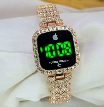 Ladies Square Dial Digital Watch Stylish Design Clear Display Comfortable Strap Easy To Use Reliable Performance Perfect For Daily Wear