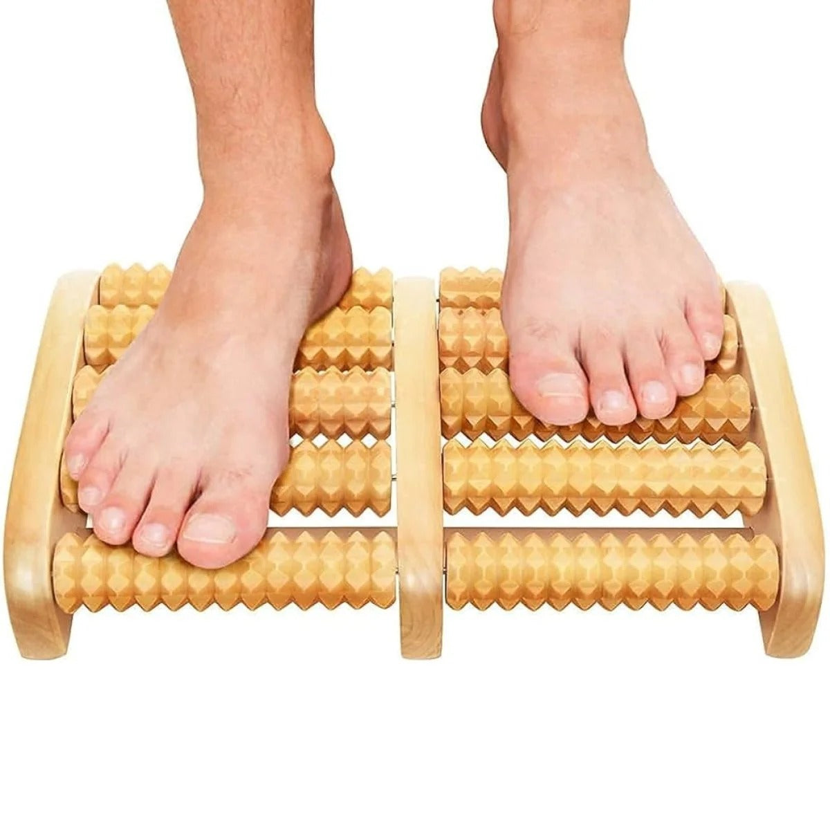 Wooden Roller Foot Massager