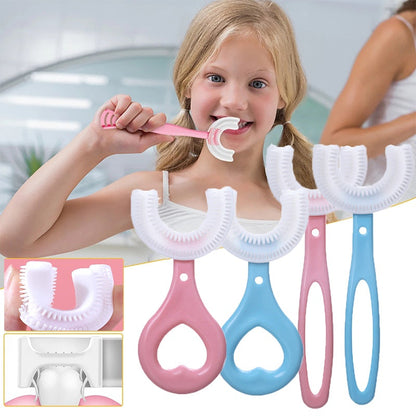 Silicone U-Shaped Baby Toothbrush Pack of 2