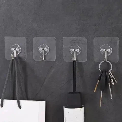 5Pcs Self Adhesive Door Wall Hangers Hooks