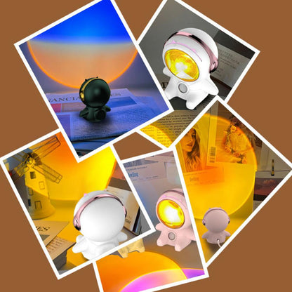 Spaceman Sunset Projector Light Lamp For Home Decor